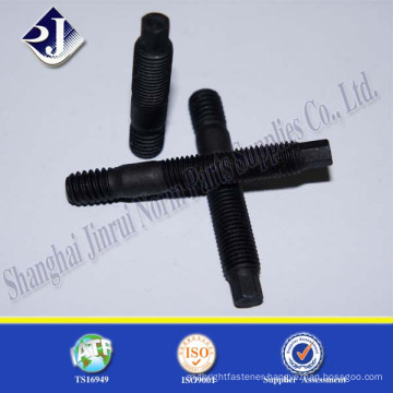 hex double end studs black TS16949 ISO9001